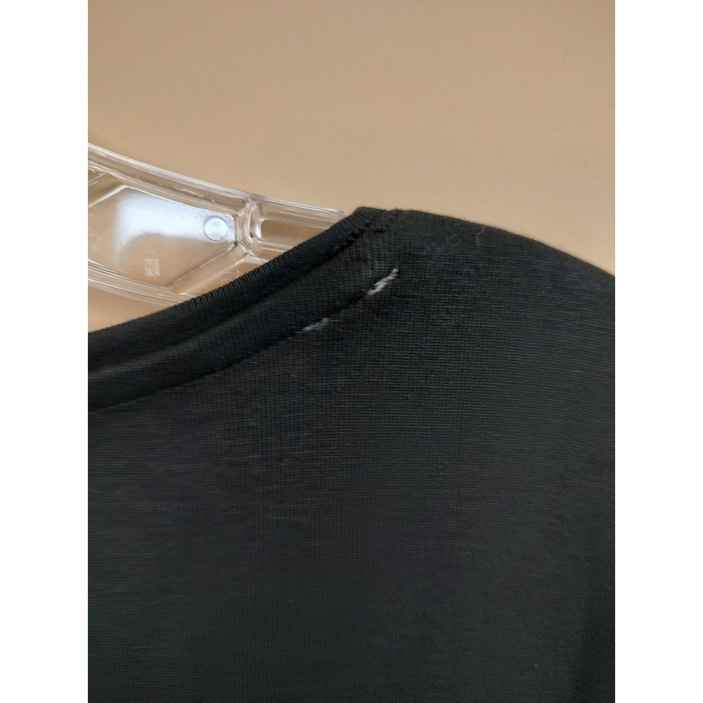 Talbots Womens Black Pima Cotton Short Tee Shirt Size L NWT - Picture 4 of 9